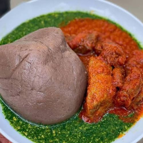 Amala and Ewedu Combo
